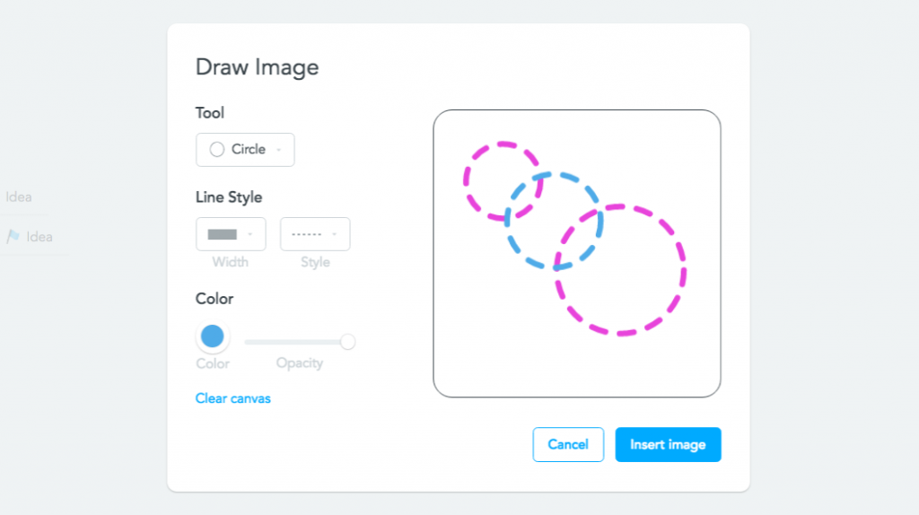 Drawing images in MindMeister