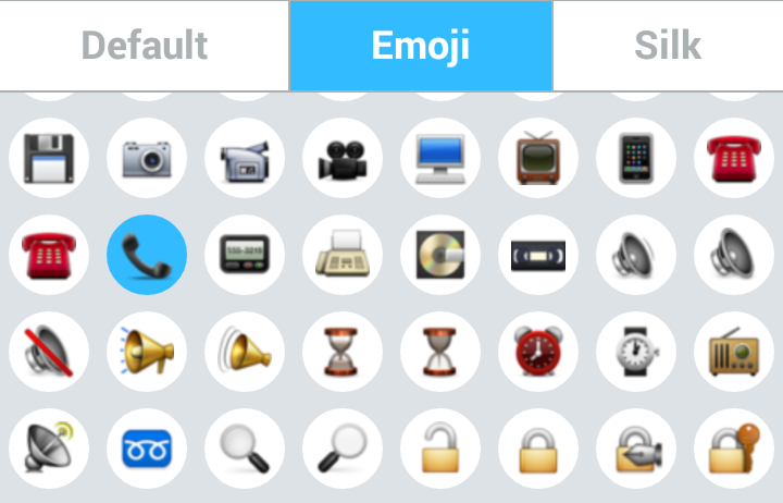 Emoji library with over 800 icons