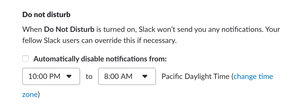Team guide to productive slack use do-not-disturb